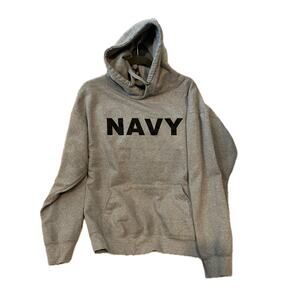 Zero Gravitee Unirted States Navy Gray Hoodie Mens Lar